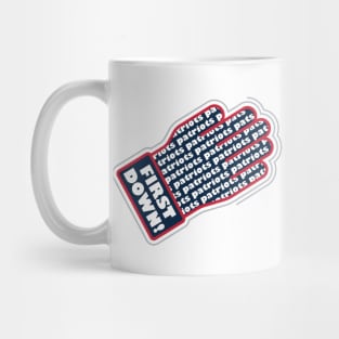 First Down Patriots! Mug